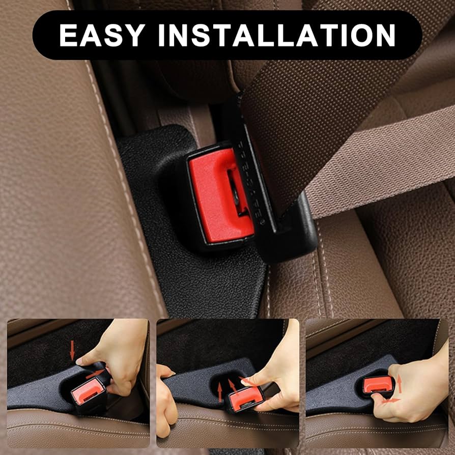 2 Pack Car Seat Gap Filler Car Seat Interior Universal Fit PU Leather Car Seat Gap Plug