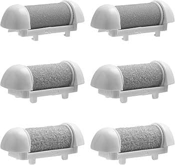 6pcs Replacement Roller Refill Heads, Pedicure Foot File Replacement Roller Refills