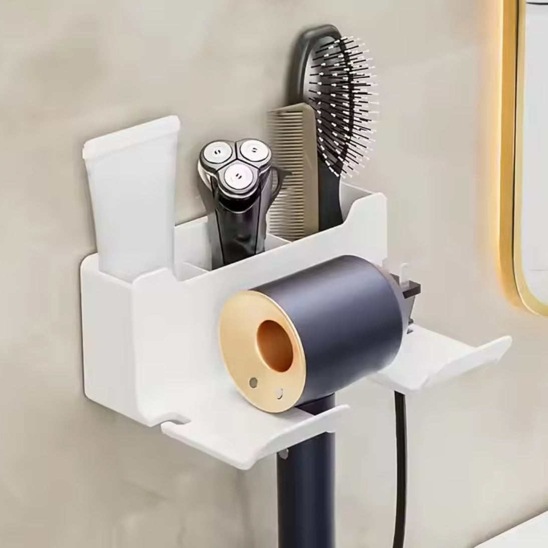 Wall-Mounted Hair Dryer & Styling Tool Holder - Problems Solved