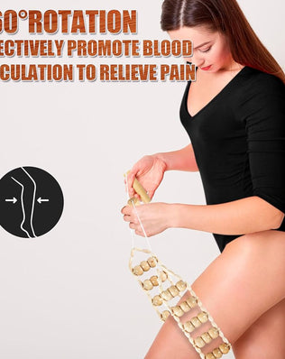 Problems Solved wood therapy massage tool for cellulite, professional self-massage tool with wooden handles and ergonomic design.