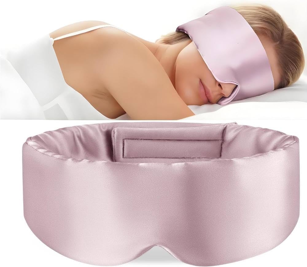 Silk Sleep Mask for Women Men, Mulberry Silk Eye Sleeping Mask
