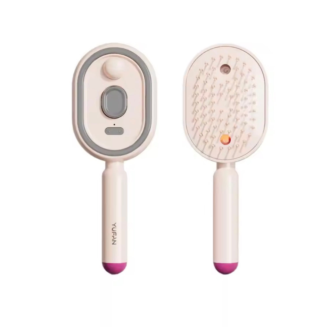 Electric Spray Air Massage Comb, Anti-Tangle & Essential Oil Mist Hair Straightener Brush