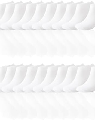 Problems Solved men's no-show trainer socks, breathable cotton ankle socks, low-cut design, 10 pairs for comfortable wear