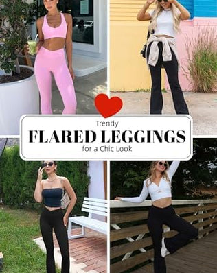 Women’s maternity flare leggings by Problems Solved, over-the-belly casual pregnancy yoga pants in black, with comfortable fit.