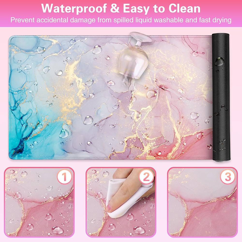 Large Problems Solved gaming mouse pad 900x400mm XXL desk protector mat with smooth surface and sturdy backing