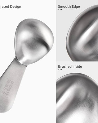 U-Taste 18/8 Stainless Steel Coffee Scoop 15ml Metal Measuring Spoon with Handle