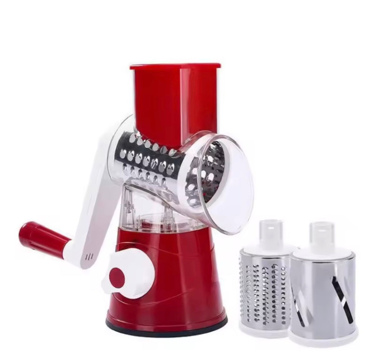 Highly Efficient and Versatile Vegetable and Fruit Slicer Grater Benchtop Drum Cutter