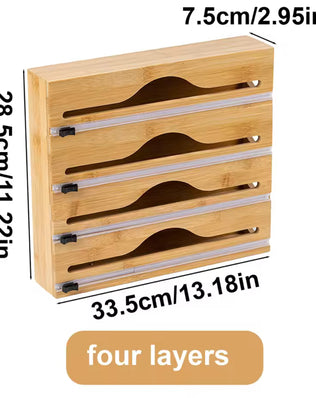 Kitchen Wrap Dispenser with Foil & Cling Film Cutter - Problems Solved