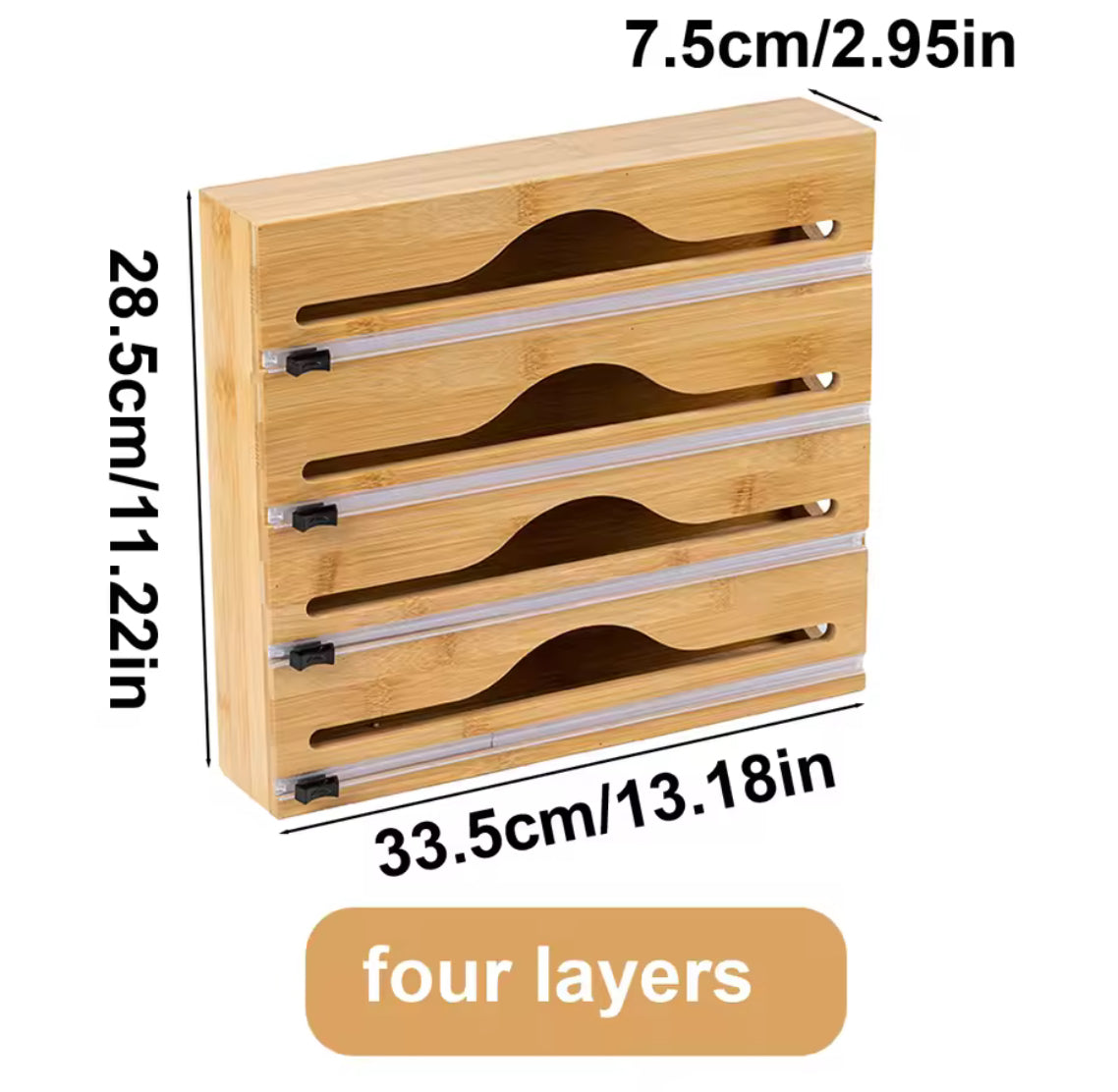 Kitchen Wrap Dispenser with Foil & Cling Film Cutter - Problems Solved