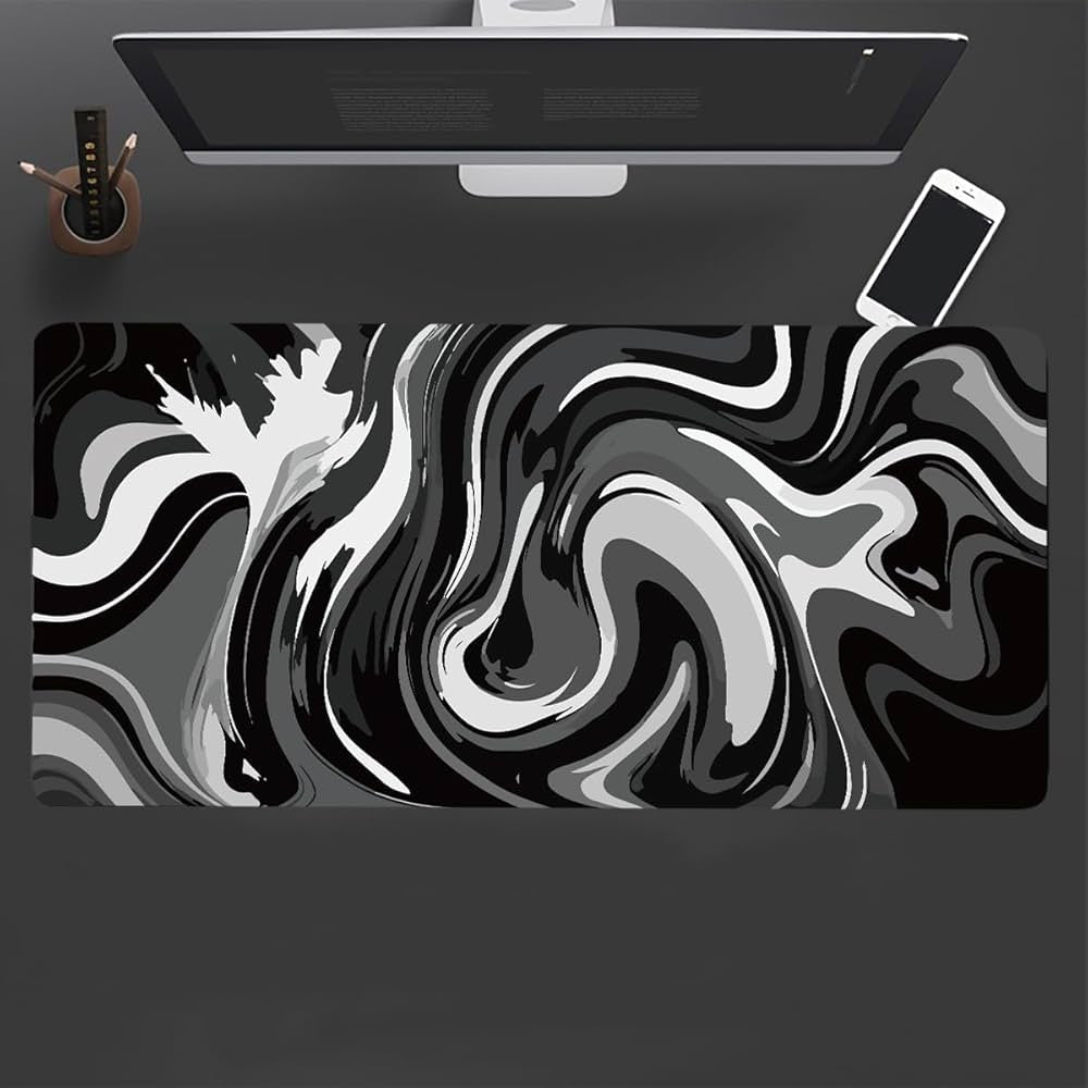Problems Solved large gaming mouse mat, 800x400 mm desk mouse pad with smooth surface for precise control and comfort.