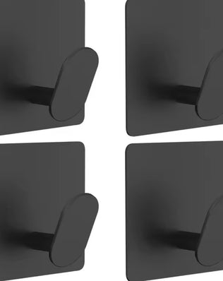 4PCS Stainless Steel Bathroom Robe Hooks Adhesive Wall Hook - Problems Solved