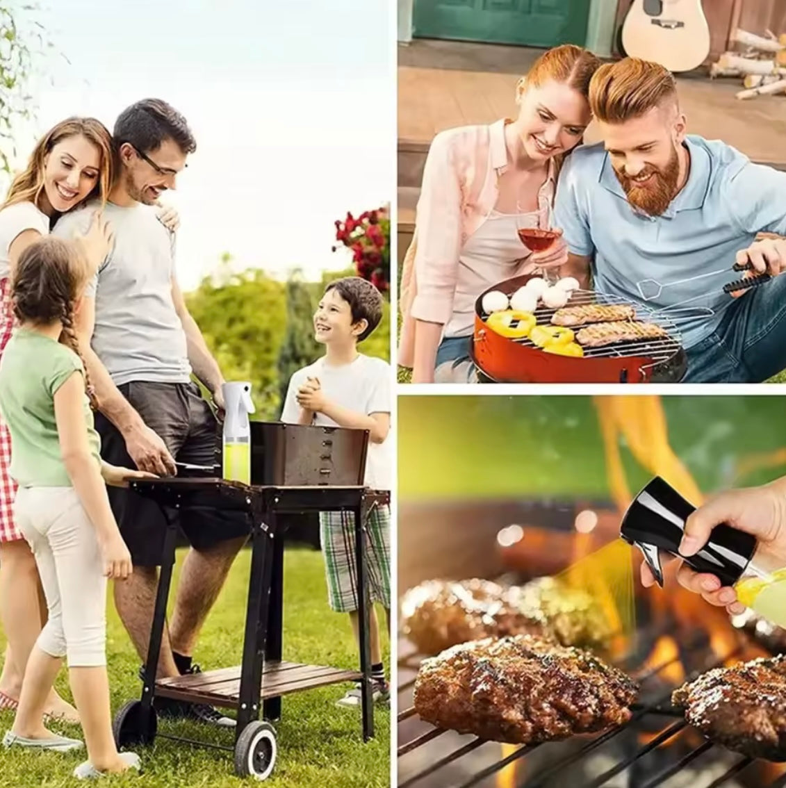 Oil Spray Bottle for Cooking & BBQ 200ml/300ml/500ml - Problems Solved