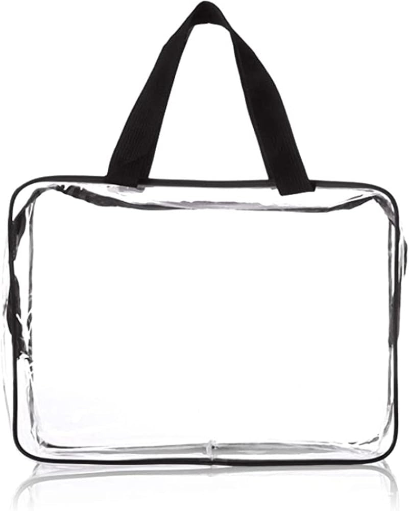 Clear Toiletry Bags, 2 Pcs Large Storage Makeup Bags Waterproof Transparent