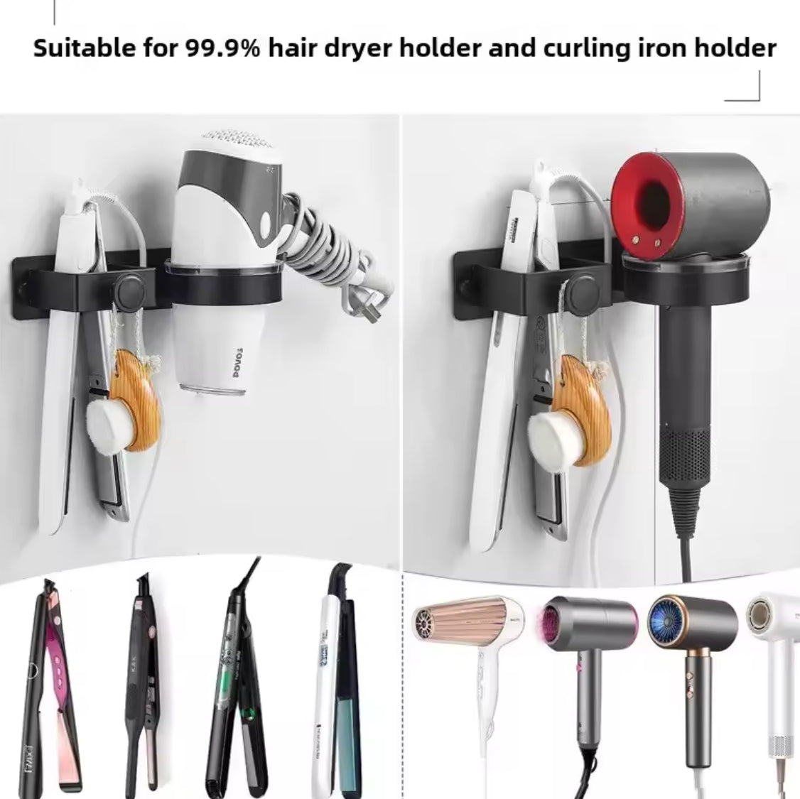 Hair Dryer & Straightener Holder Wall Mounted - Problems Solved