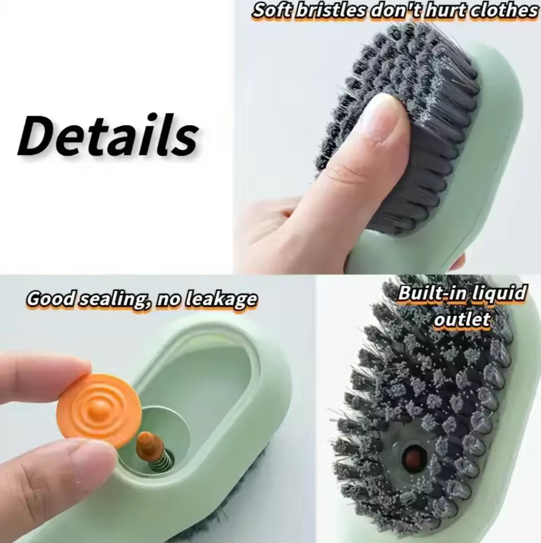 Soap Dispensing Cleaning Brush Soft Bristles 4PCS - Problems Solved