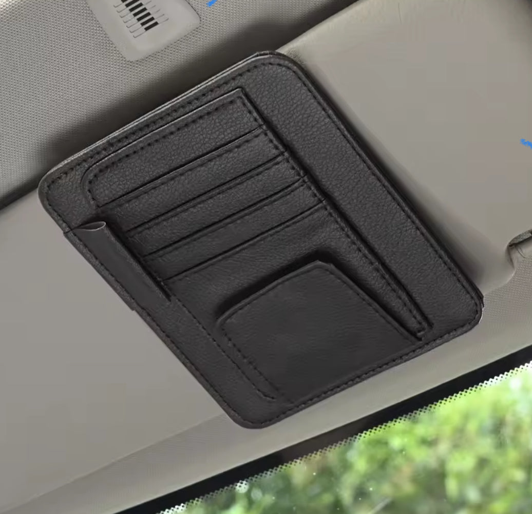 Car Visor Organizer Multi-Pocket Pouch Bag Card Glasses Storage - Problems Solved