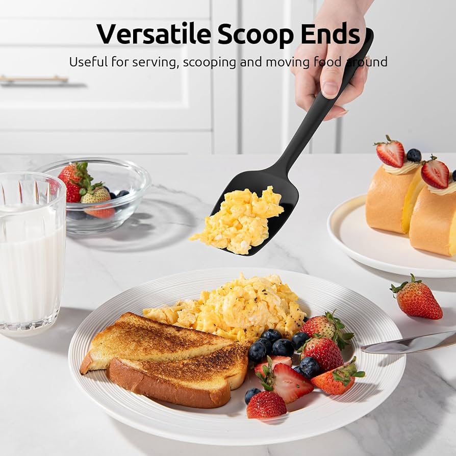 Silicone Spatula Set of 4: 315°C Heat-Resistant Flexible