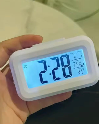 Digital Alarm Clock LED Display with Temperature Big LCD Digit Display