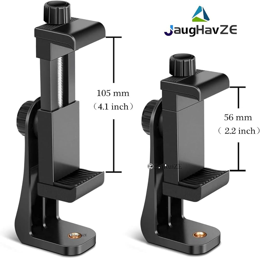 Problems Solved cell phone tripod mount with 1/4 inch screw adapter, adjustable 360-degree clip for stable smartphone photography.