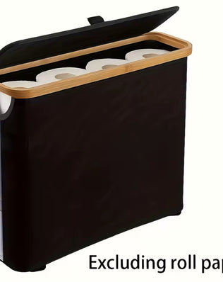 Foldable Toilet Paper Holder with Lid Large Capacity Space-Saving - Problems Solved