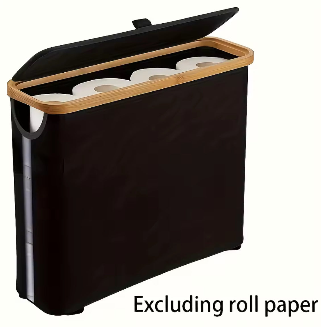 Foldable Toilet Paper Holder with Lid Large Capacity Space-Saving - Problems Solved
