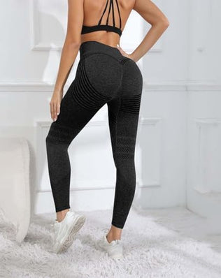 Problems Solved 3D anti-cellulite high waist compression leggings for women, seamless and form-fitting for slimming and support.