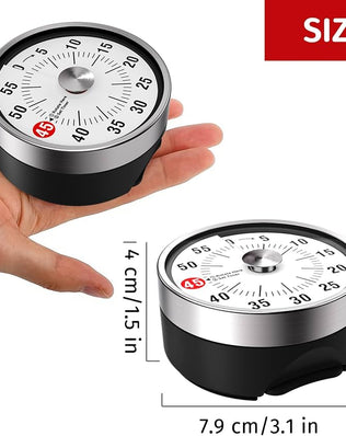 Problems Solved visual kitchen timer, 60-minute mechanical timer for home cooking, baking, and oven use