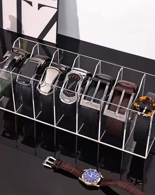 7 Grid Belt Organizer Storage Holder for Closet,Display Case - Problems Solved