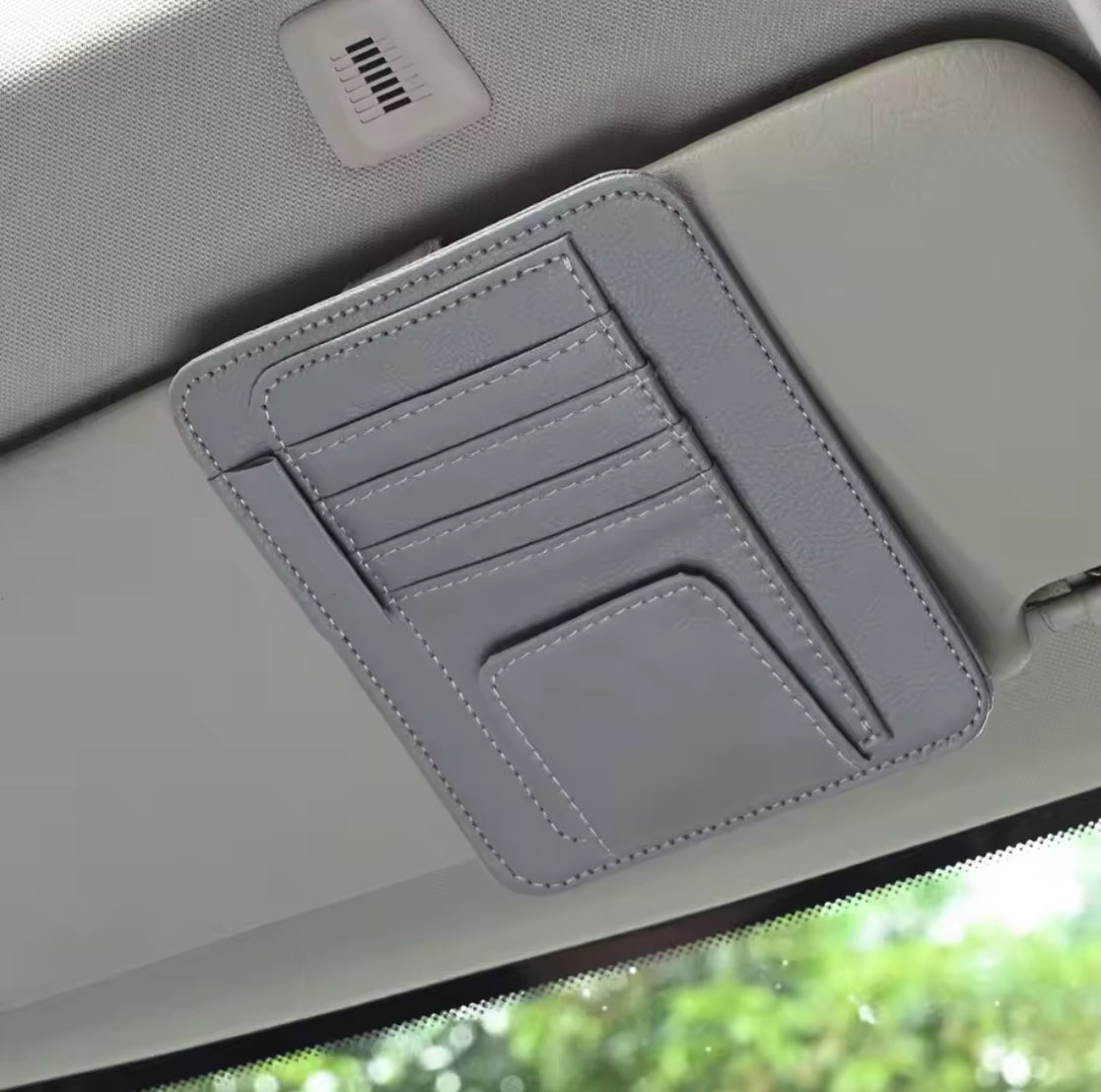 Car Visor Organizer Multi-Pocket Pouch Bag Card Glasses Storage - Problems Solved