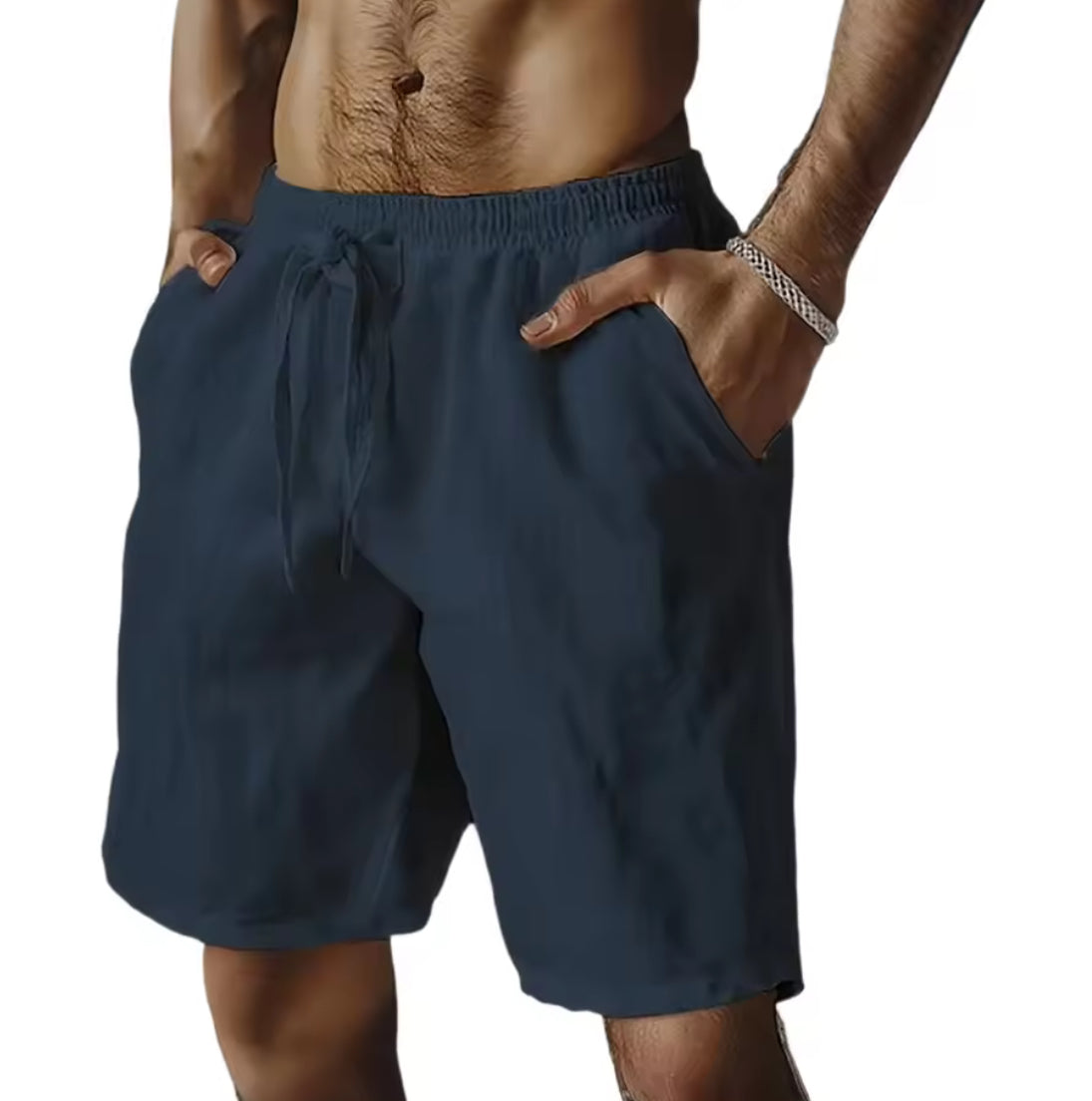 Men's breathable summer shorts from Problems Solved featuring a Hawaii beach print, ideal for casual beach and outdoor wear.