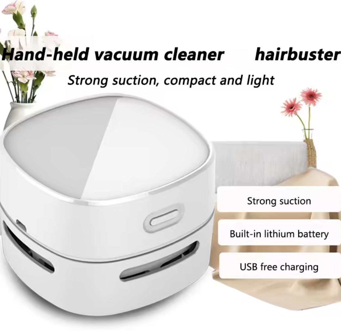 Handheld Desktop Vacuum Cleaner Mini Portable Table Dust - Problems Solved