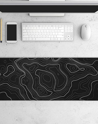 Problems Solved large gaming mouse pad with non-slip base, measuring 800x300x3mm, suitable for desk gaming setups.