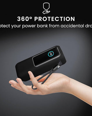 Problems Solved kwmobile protective case for Anker Power Bank 25000mAh A1695H11, showing snug fit and durable material.