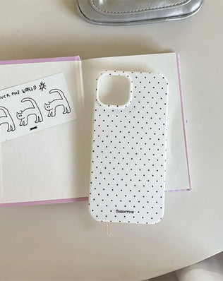 Reownest Case for iPhone 13 iPhone 14 with Cute Polka Dot Pattern Aesthetic Design