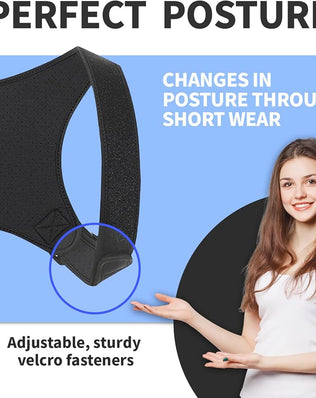 Problems Solved adjustable and breathable posture corrector back brace for improved posture and spinal support.