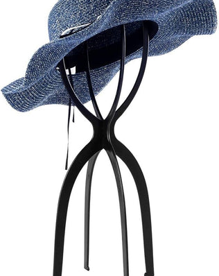 Wig Stand Head, Tall Wig Holder Stand, Black, 3 Pack