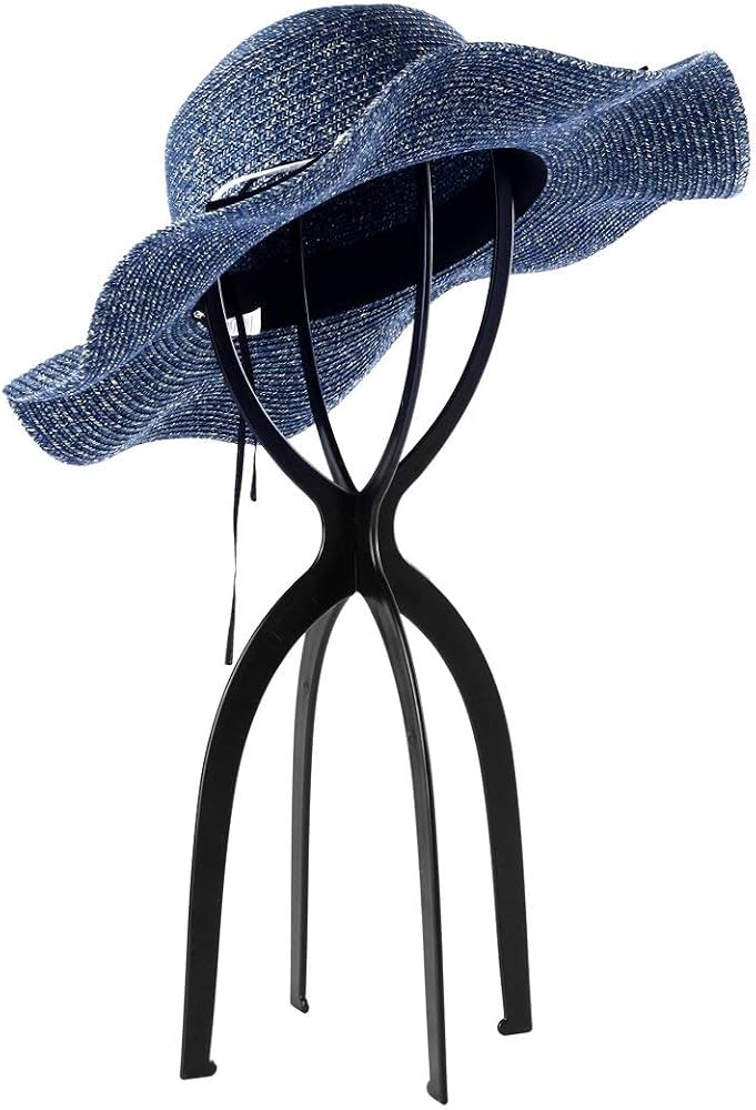 Wig Stand Head, Tall Wig Holder Stand, Black, 3 Pack