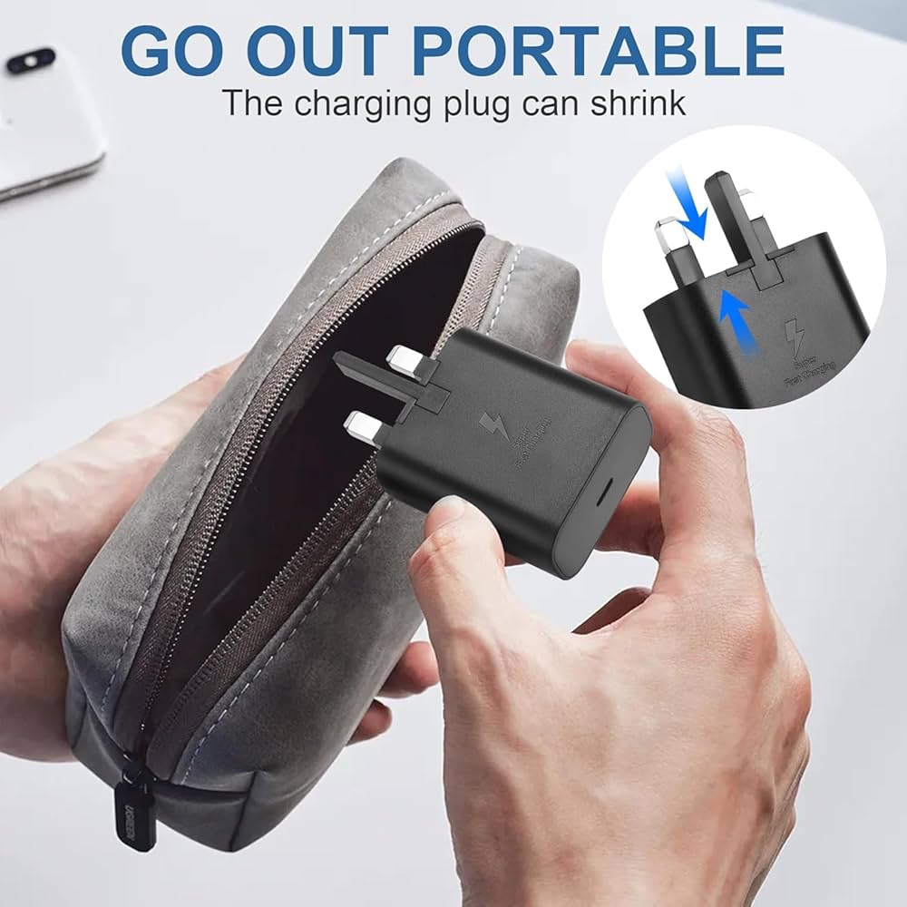 Galaxy S25 Fe/S25 Edge/S25/S25 Plus/S25 Ultra Charger Plug [25W]
