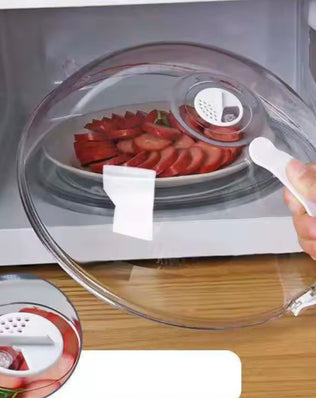Problems Solved microwave splash proof cover for household oven heating, helps prevent food splatters during microwave use.