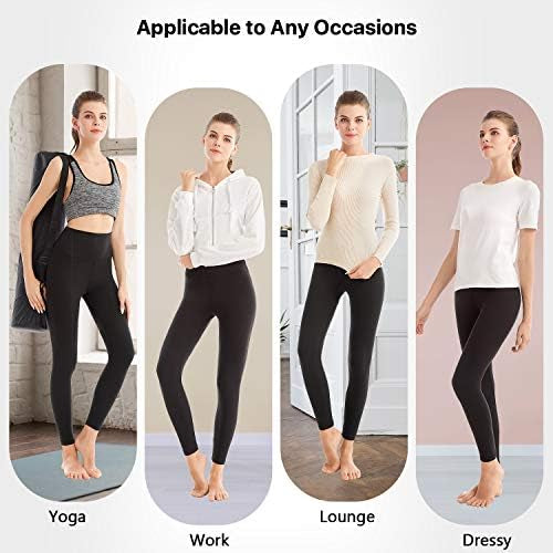 Problems Solved 2-pack women's high waisted leggings with tummy control, stretchy athletic fabric, shown in black and gray.