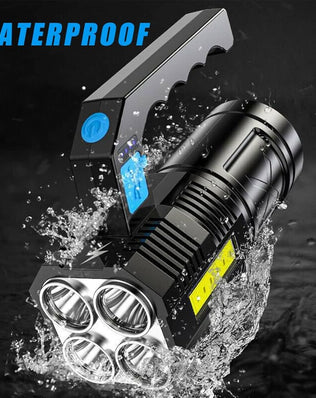 LED Flashlight Torch
Rechargeable COB Spotlight Lantern Work