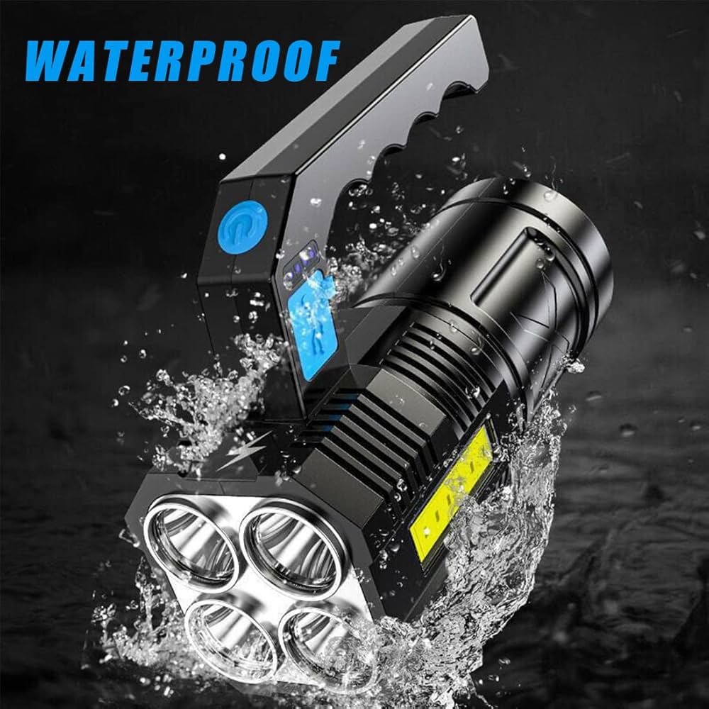 LED Flashlight Torch
Rechargeable COB Spotlight Lantern Work