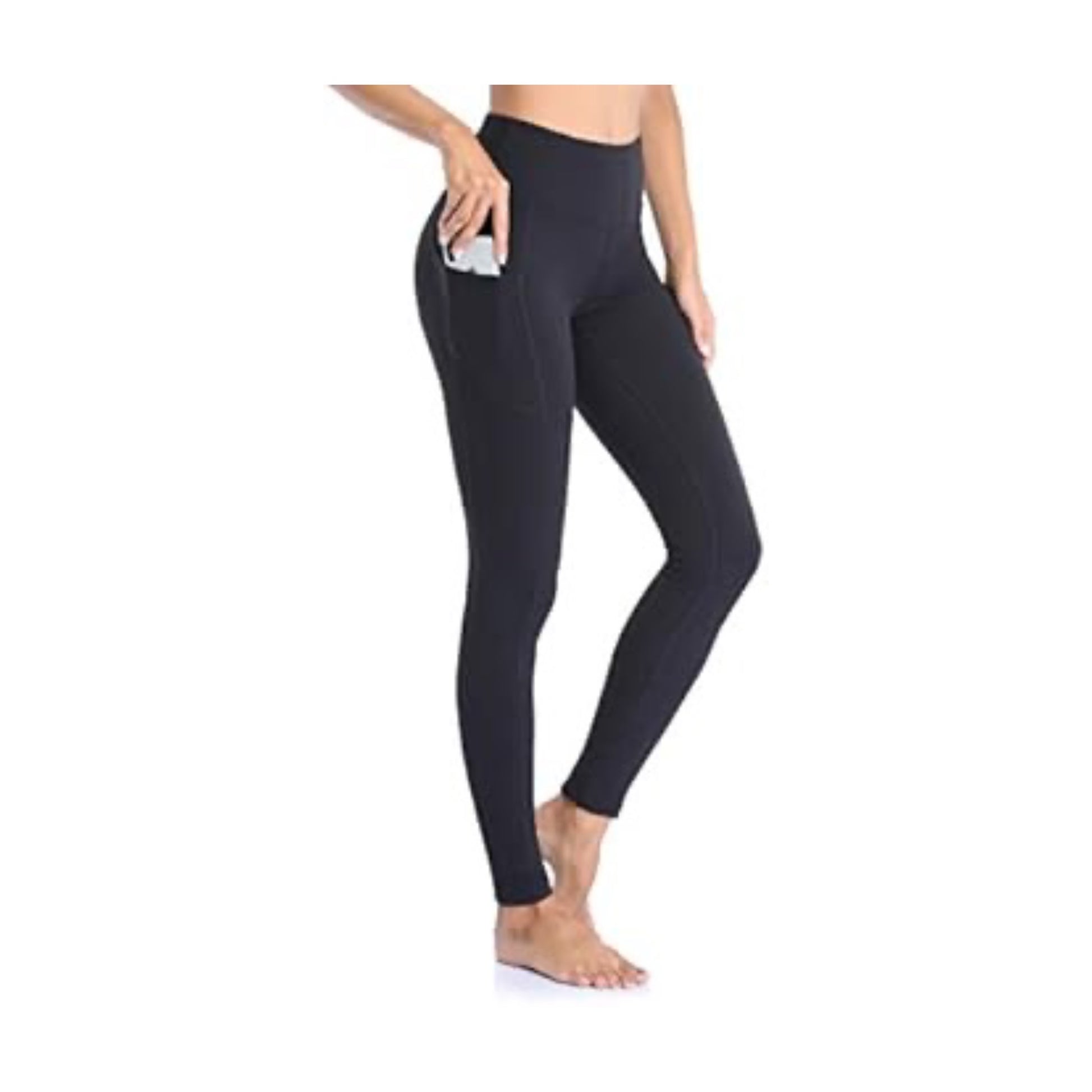 Problems Solved women's high-waisted yoga leggings with pockets, opaque sports gym pants for comfortable workouts.