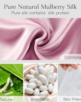Silk Sleep Mask for Women Men, Mulberry Silk Eye Sleeping Mask