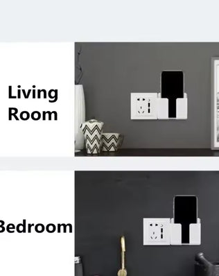 Wall Mount Phone Holder White Punch Free Wall Mobile Phones - Problems Solved