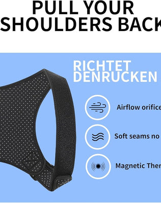 Problems Solved adjustable and breathable posture corrector back brace for improved spinal alignment and posture support.