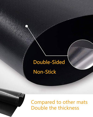 Pack of 4 Geebymol Oven Liner, Oven Liners for Fan Assisted Ovens, Non Stick BBQ