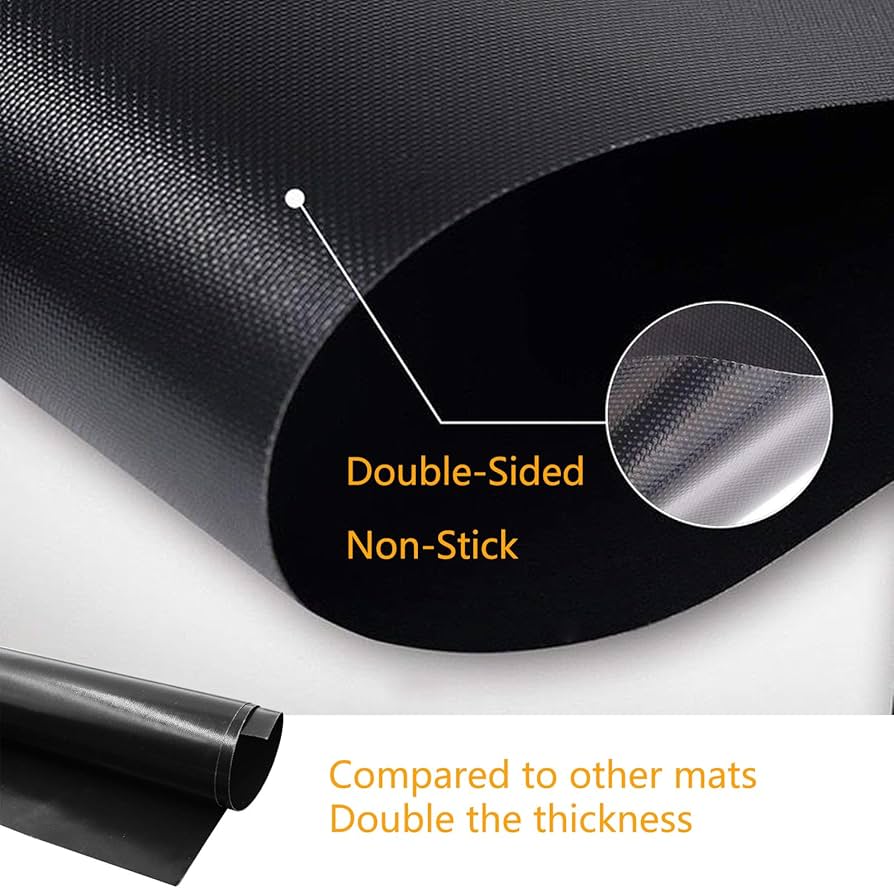 Pack of 4 Geebymol Oven Liner, Oven Liners for Fan Assisted Ovens, Non Stick BBQ