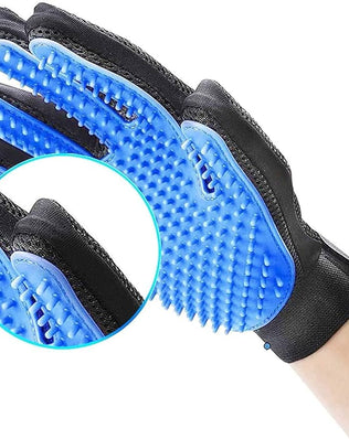 Pet Grooming Glove, Gentle Hair Removal and Efficient Massage for Dogs, Cats