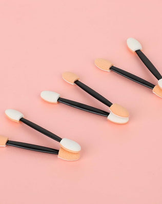 Set of 120 disposable eyeshadow applicators by Problems Solved, 2.5-inch sponge applicators for precise eye makeup application.